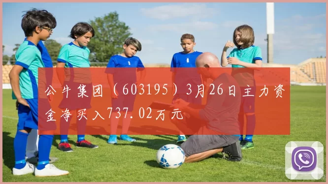 公牛集团（603195）3月26日主力资金净买入737.02万元