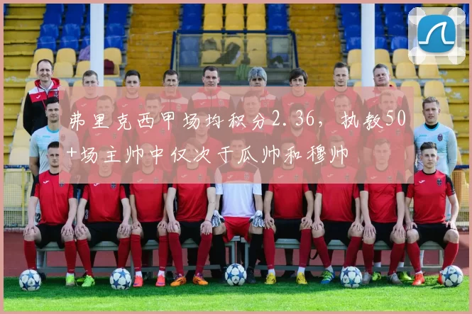 弗里克西甲场均积分2.36，执教50+场主帅中仅次于瓜帅和穆帅